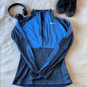 Medium blue dri fit blue running top